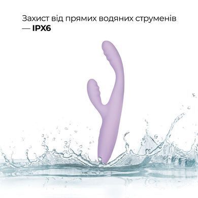 Тонкий кролик-вібратор Svakom Cici+ 2 Lilac, керування зі смартфона, підігрів до 38 &deg;C SX0729 фото