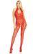 Бодістокінг Leg Avenue Rhinestone Lace and Net, One Size, червоний, зі стразами, відкритий доступ SX1039 фото 5