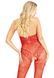 Бодістокінг Leg Avenue Rhinestone Lace and Net, One Size, червоний, зі стразами, відкритий доступ SX1039 фото 3
