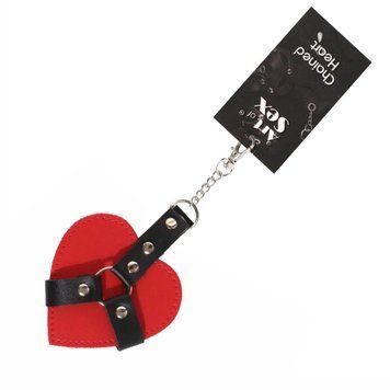Брелок на карабіні для ключів Art of Sex Chained Heart, Червоний SX2338 фото