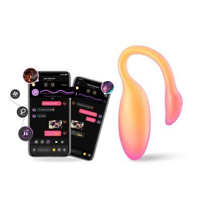 Смарт-віброяйце Magic Motion Flamingo Max Orange 2 в 1: віброяйце та тренажер Кегеля, 10 режимів SX2193 фото