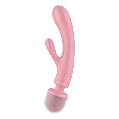 Вібратор-кролик з вібромасажером Satisfyer Triple Lover Pink, 3 мотори SO8790 фото