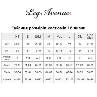Бодістокінг Leg Avenue Heart Net Mini Dress One Size Black SX2757 фото