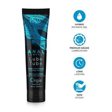 Анальна змазка Orgie Lube Tube Anal Comfort, 100 мл, водна основа, імітація силікону SX1509 фото