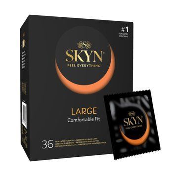 Презервативи збільшеного розміру безлатексні SKYN Large 36 шт. SX2395 фото