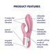 Вібратор-кролик надувний Satisfyer Air Pump Bunny 2 SO8412 фото 4