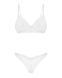 Комплект Obsessive Alissium 2-pcs set, XS/S, мереживо, ліф з м&rsquo;якою чашкою, трусики танга SX0603 фото 6