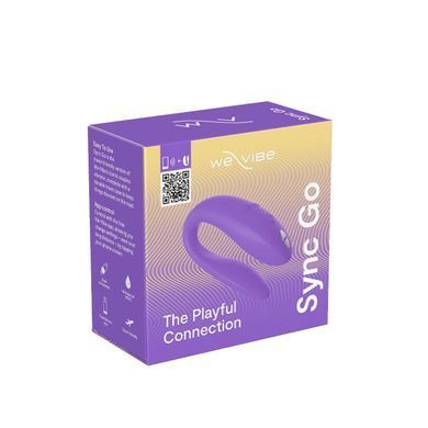 Смарт-вібратор для пар We-Vibe Sync GO Light Purple, тревел-кейс, пульт ДК SX0527 фото