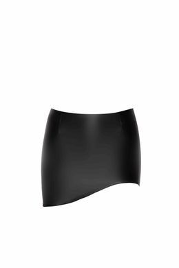 Спідниця Noir Handmade F305 Legacy, M, black, міні, під латекс, асиметричний крій SX0268 фото