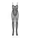 Бодистокинг Obsessive Bodystocking F213 XL/XXL, имитация кружевного боди и резинки для чулок SO7223 фото 5