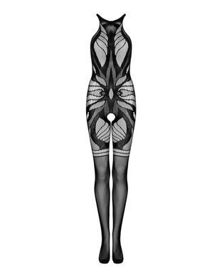 Сітчастий бодістокінг без рукавів Obsessive Bodystocking G331 S/M/L, black, з доступом SO7697 фото