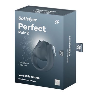 Вібратор на палець та ерекційне кільце 2в1 Satisfyer Perfect Pair 2 SX2168 фото