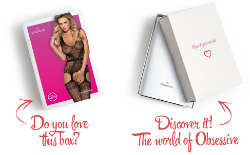 Бодістокінг Obsessive Bodystocking F217 XL/XXL, елегантний силуетний малюнок, імітація панчіх SO7227 фото