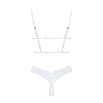 Еротичний комплект Obsessive Heavenlly 2-pcs cupless set XL/2XL, відкриті груди, з доступом SO8177 фото