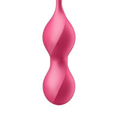 Вагінальні смарт-кульки з вібрацією Satisfyer Love Birds 2 Connect App Red, 86 г, пульт ДК SX0571 фото