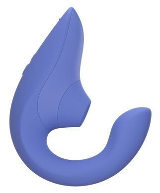 Вагінально-кліторальний стимулятор Womanizer Blend Vibrant Blue, вібрація + вакуум, 2 мотори SX2142 фото