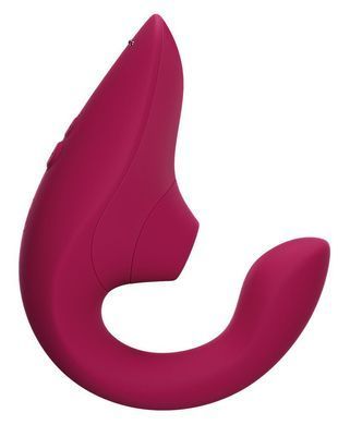Вагінально-кліторальний стимулятор Womanizer Blend Vibrant Pink, вібрація + вакуум, 2 мотори SX2143 фото