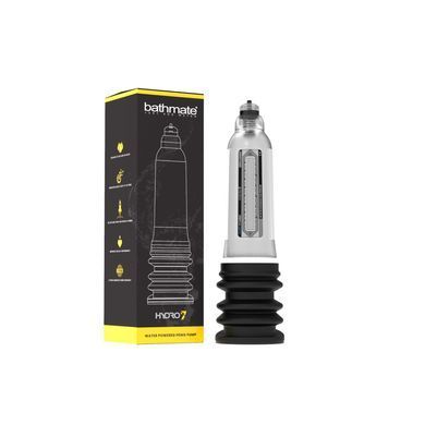 Гідропомпа Bathmate Hydro 7 Clear, для члена довижной от 12,5 до 18см, діаметр до 5см BM-30-CC фото