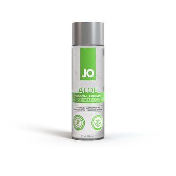 Змазка на водній основі JO H2O Organic Aloe (236 мл), зволожувальний та заспокійливий ефект SX0723 фото
