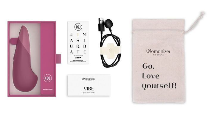 Мінівібратор Womanizer Vibe Dusky Pink, 3 авторежими + 10 рівнів інтенсивності SX2144 фото