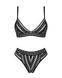 Комплект білизни Obsessive Natilya 2-pcs set M/L, black, бюстгальтер, трусики SO7718 фото 5