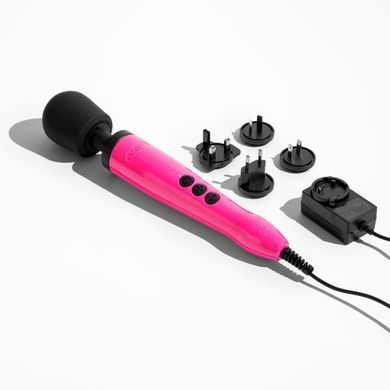 Вібромасажер DOXY Die Cast Massager Hot Pink, дуже потужний, живлення 220В, металевий корпус SX2456 фото