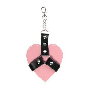 Брелок на карабіні для ключів Art of Sex Chained Heart, Рожевий SX2244 фото