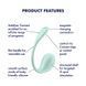 Смарт-віброяйце Satisfyer Smooth Petal Connect App Mint SX0666 фото 7