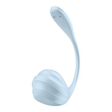 Смарт-віброяйце Satisfyer Smooth Petal Connect App Light Blue SX0667 фото