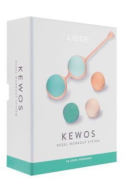 Вагінальні кульки Liebe Kewos &mdash; Peach/Mint, 5 кульок у комплекті, 15, 25, 35, 45 та 55 г SX1595 фото