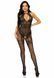Бодістокінг Leg Avenue Rhinestone Lace and Net Bodystocking OS Black SO7889 фото 3