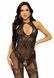 Бодістокінг Leg Avenue Rhinestone Lace and Net Bodystocking OS Black SO7889 фото 1